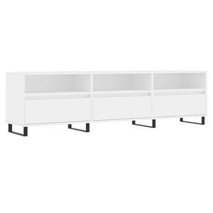 vidaXL feh&eacute;r szerelt fa TV-szekr&eacute;ny 150 x 30 x 44,5 cm