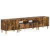 vidaXL 3 darabos LED TV szekr&eacute;ny DELFT F&uuml;st&ouml;s T&ouml;lgy Szerelt Fa
