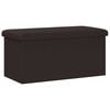 vidaXL &Ouml;sszecsukhat&oacute; t&aacute;rol&oacute;pad Barna 180 kg 80 L 77 x 38 x 38 cm PVC
