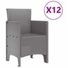 vidaXL Kert &eacute;tkező szett 13 pcs Vil&aacute;gossz&uuml;rke Poli rattan