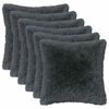 vidaXL P&aacute;rna huzat 6 pcs HEERLEN Antracitsz&uuml;rke 40 x 40 cm