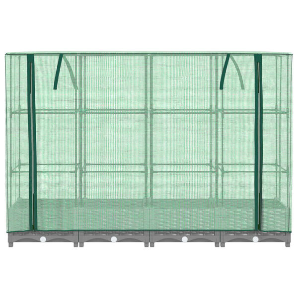 vidaXL rattan megjelen&eacute;sű magas&aacute;gy&aacute;s melegh&aacute;ztakar&oacute;val 160x40x123 cm