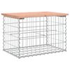 vidaXL t&ouml;m&ouml;r dugl&aacute;szfenyő gabion kerti pad 63x44x42 cm