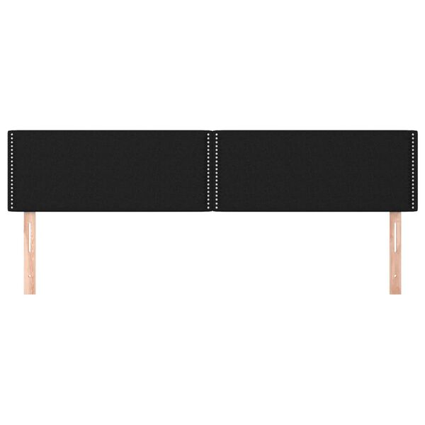 vidaXL 2 db fekete sz&ouml;vet fejt&aacute;mla 90x5x78/88 cm