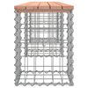 vidaXL tömör duglászfenyő gabion kerti pad 203x31x42 cm