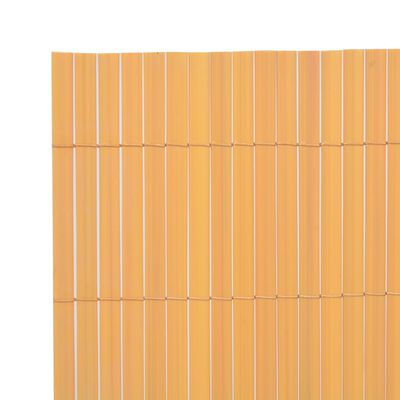 vidaXL sárga kétoldalas PVC kerti kerítés 90 x 500 cm