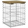 vidaXL impregn&aacute;lt fenyőfa gabion kerti pad 33 x 31 x 42 cm