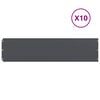 vidaXL 10 db antracit hidegen hengerelt ac&eacute;l gyepszeg&eacute;lyek 25x103 cm