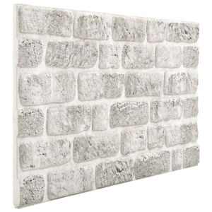 vidaXL Fali panelek 10 db 100 x 50 cm Vil&aacute;gossz&uuml;rke EPS Hab