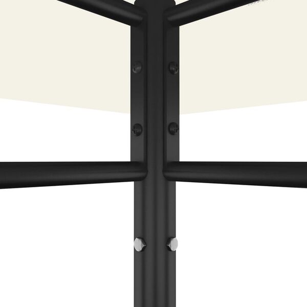 vidaXL krémszínű pavilon 3 x 3 x 2,7 m 180 g/m²
