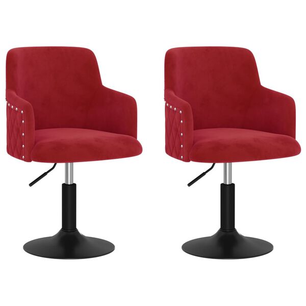 vidaXL 2 db bord&oacute; b&aacute;rsony forg&oacute; &eacute;tkezősz&eacute;k