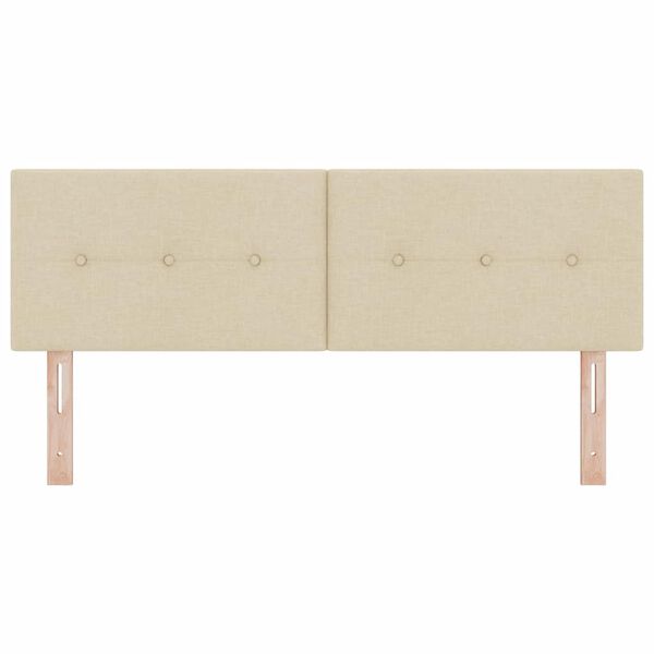 vidaXL Fejt&aacute;mla fejt&aacute;ml&aacute;val Kr&eacute;m 160 cm Műbőr