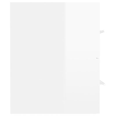 vidaXL magasfényű fehér forgácslap mosdószekrény 41 x 38,5 x 48 cm