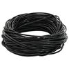vidaXL Bőr zsin&oacute;r 1 Fekete &Oslash;1,5 mm x 5 m Bőr
