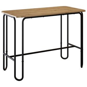 vidaXL &Eacute;tkezőasztal 100 x 50 x 75 cm Szerelt Fa K&eacute;zműves T&ouml;lgy