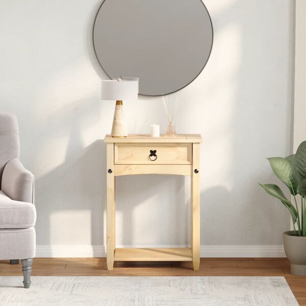 vidaXL Corona tömör fenyőfa konzolasztal 55 x 35 x 73 cm
