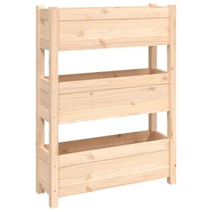 vidaXL t&ouml;m&ouml;r fenyőfa n&ouml;v&eacute;nytart&oacute; 77x25x104,5 cm