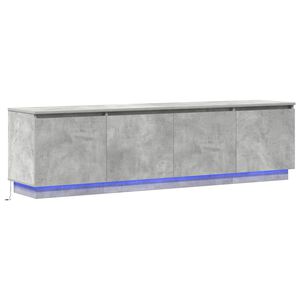 vidaXL TV szekr&eacute;ny 180 x 38 x 49 cm Beton Sz&uuml;rke Szerelt Fa