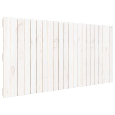 vidaXL fehér tömör fenyőfa fali fejtámla 140x3x60 cm