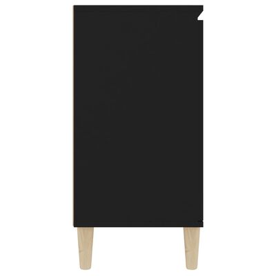 vidaXL fekete szerelt fa tálalószekrény 103,5 x 35 x 70 cm