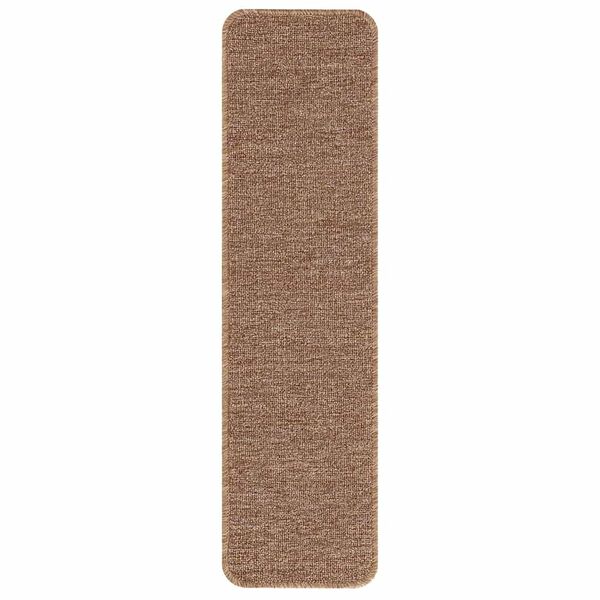 vidaXL Cs&uacute;sz&aacute;smentes L&eacute;pcsőszőnyegek 15 pcs S&aacute;rga 75 x 20 cm PP