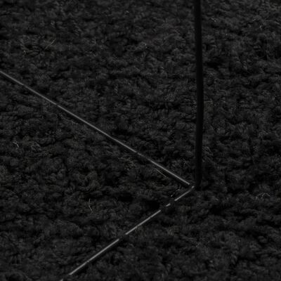 vidaXL fekete hosszú szálú bozontos modern szőnyeg 140 x 200 cm
