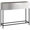 vidaXL Magas Kerti Cser&eacute;p Ez&uuml;st 100 x 26 x 82 cm Rozsdamentes ac&eacute;l