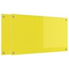 vidaXL Konyhai splashback 2 pcs Sárga 90 x 50 cm edzett üveg