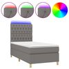 vidaXL s&ouml;t&eacute;tsz&uuml;rke sz&ouml;vet rug&oacute;s &eacute;s LED-es &aacute;gy matraccal 80 x 200 cm