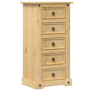 vidaXL Corona t&ouml;m&ouml;r fenyőfa &eacute;jjeliszekr&eacute;ny 53x39x103 cm