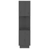 vidaXL szürke tömör fenyőfa könyvszekrény/térelválasztó 51x25x101 cm