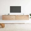 vidaXL 2 darab t&ouml;m&ouml;r fenyőfa faliszekr&eacute;ny 100 x 30 x 35 cm