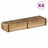vidaXL T&aacute;lca 4 pcs Barna 57 x 15 x 9 cm Szil&aacute;rd &Uacute;jrahasznos&iacute;tott Fa