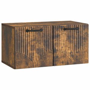 vidaXL Fali TV szekr&eacute;ny F&uuml;st&ouml;s T&ouml;lgy 59,5 x 31 x 30 cm Szerelt Fa