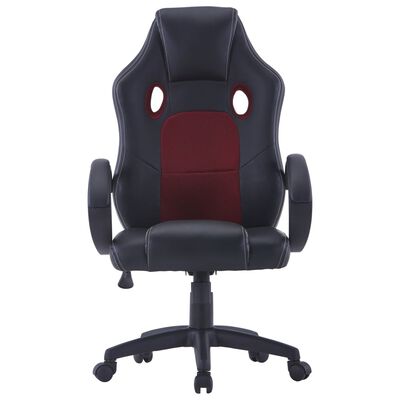 vidaXL bordó műbőr gamer-szék