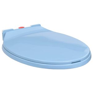 vidaXL k&eacute;k ov&aacute;lis gyorsan szerelhető WC-&uuml;lőke lassan csuk&oacute;d&oacute; fed&eacute;llel