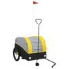 vidaXL fekete-s&aacute;rga vas ker&eacute;kp&aacute;r-ut&aacute;nfut&oacute; 45 kg