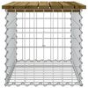 vidaXL impregnált fenyőfa gabion kerti pad 63 x 44 x 42 cm