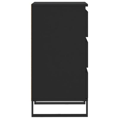vidaXL fekete szerelt fa tálalószekrény 40 x 35 x 70 cm