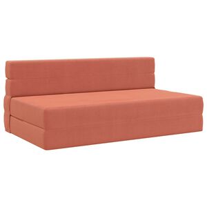 vidaXL &Ouml;sszecsukhat&oacute; kanap&eacute;&aacute;gy Piros Narancs 152 x 86,5 x 60 cm Sz&ouml;vet