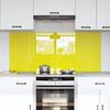 vidaXL Konyhai splashback 2 pcs S&aacute;rga 70 x 60 cm edzett &uuml;veg