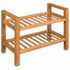 vidaXL t&ouml;m&ouml;r t&ouml;lgyfa cipőtart&oacute; 2 polccal 50 x 27 x 40 cm