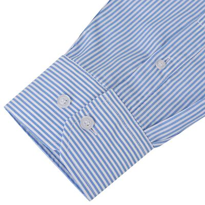 vidaXL S-méretű fehér-világoskék csíkos férfi üzleti ing