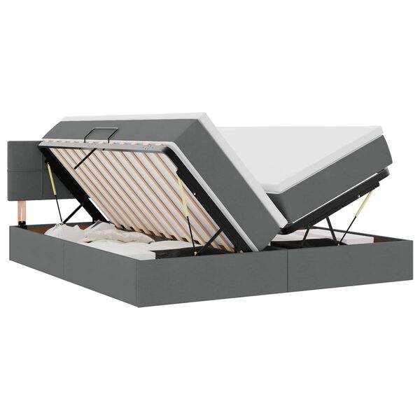 vidaXL &Aacute;gy LED -es l&aacute;mp&aacute;kkal t&aacute;rol&oacute;val S&ouml;t&eacute;tsz&uuml;rke 180 x 200 cm sz&ouml;vet