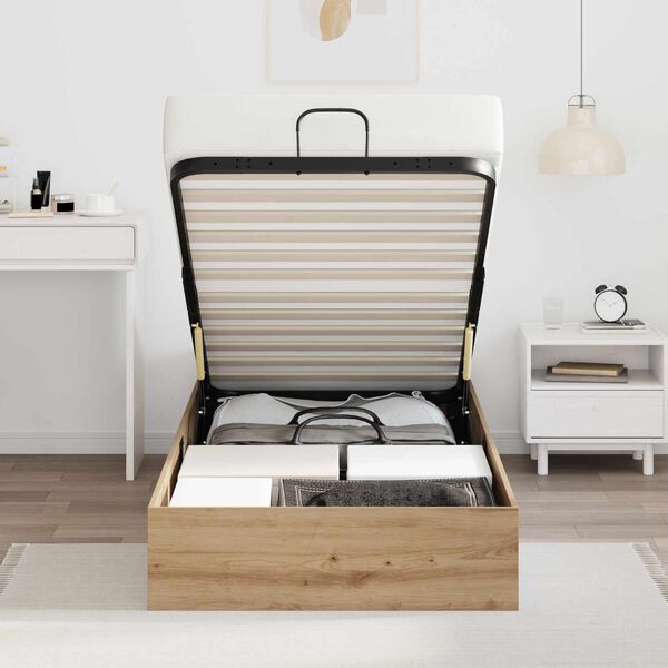 vidaXL Ottom&aacute;n &Aacute;gykeret Artisan t&ouml;lgy 193 x 120 x 25 cm Faanyag