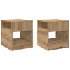 vidaXL V&eacute;gasztal 2 db Artisan t&ouml;lgy 40,5 x 40 x 45 cm Szerelt Fa