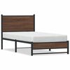 vidaXL barna t&ouml;lgy sz&iacute;nű f&eacute;m &aacute;gykeret matrac n&eacute;lk&uuml;l 90 x 200 cm