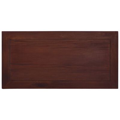 vidaXL klasszikus barna tömör mahagóni dohányzóasztal 100 x 50 x 30 cm