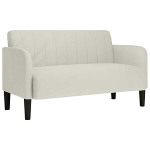 vidaXL kr&eacute;m b&aacute;rsony loveseat kanap&eacute; 109 cm