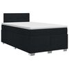 vidaXL Boxspring &aacute;gy matraccal fejt&aacute;ml&aacute;val Fekete 120 x 200 cm Sz&ouml;vet